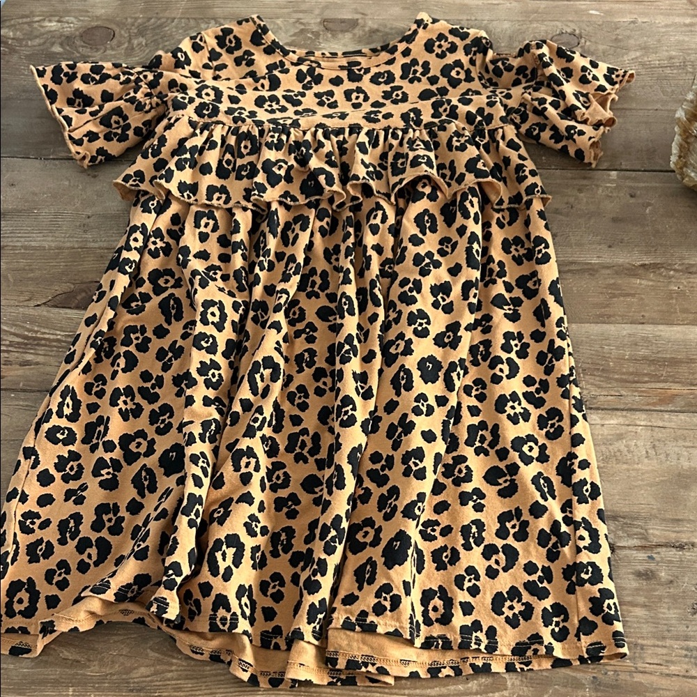 Tucker + Tate Leopard Print Kids ruffle Dress